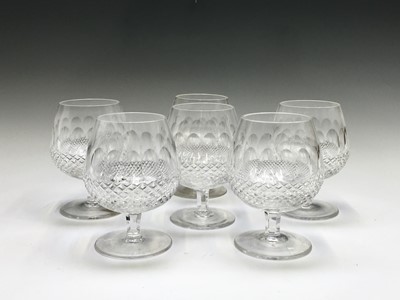 Lot 1144 - A set of six Waterford crystal 'Colleen'...