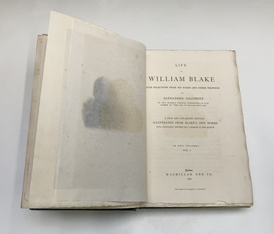 Lot 1280 - WILLIAM BLAKE. 'Life of William Blake....by...