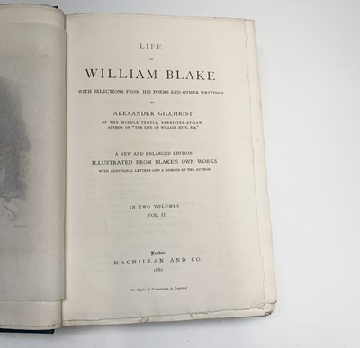 Lot 1280 - WILLIAM BLAKE. 'Life of William Blake....by...