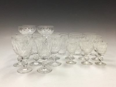 Lot 1145 - A set of six Waterford 'Colleen' pattern...