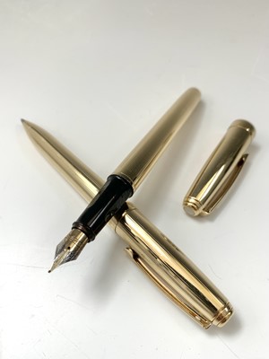 Lot 1170 - A gold plated Scheaffer Prelude fountain pen...