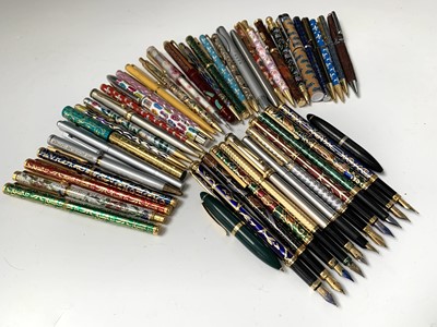 Lot 1174 - A large collection of fountain and ballpoint...