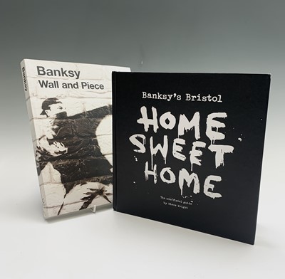 Lot 1332 - Two Banksy books 'Wall and Piece' and 'Home...