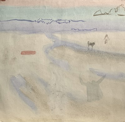 Lot 252 - Charles HOWARD (1922) Beachscene Watercolour...