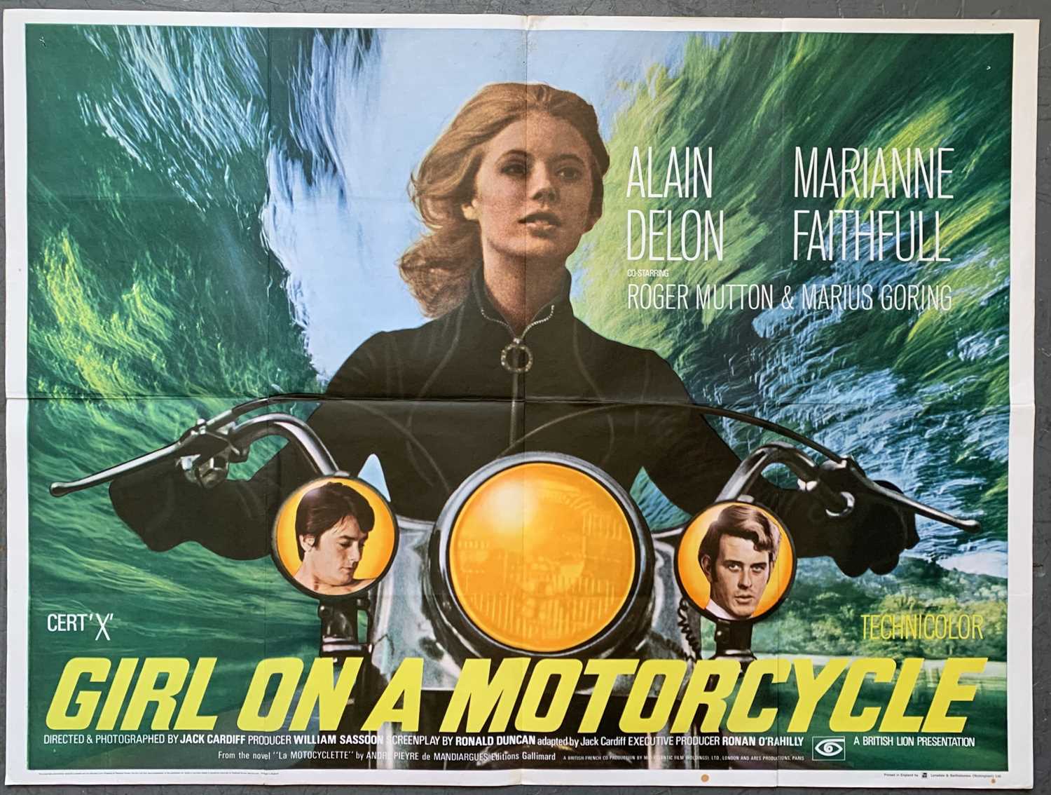 Lot 405 - Original Cinema Poster Girl on a Motorcycle...