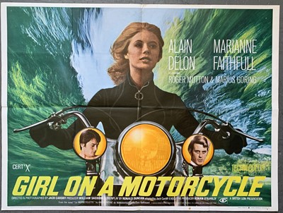 Lot 405 - Original Cinema Poster Girl on a Motorcycle...