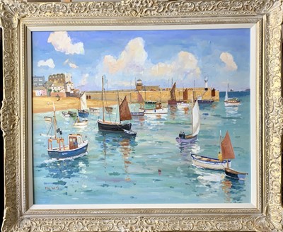 Lot 160 - Eric WARD (1945) St Ives Harbour Oil on canvas...