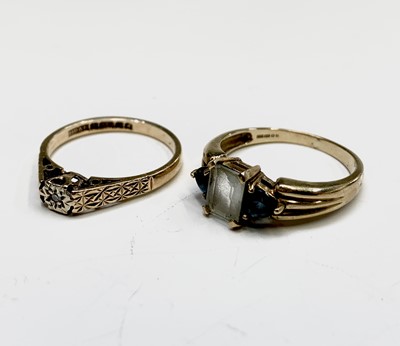Lot 84 - Four 9ct gold rings 8.3gm