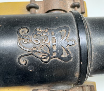 Lot 7 - A cast iron signal cannon, 20th century,...