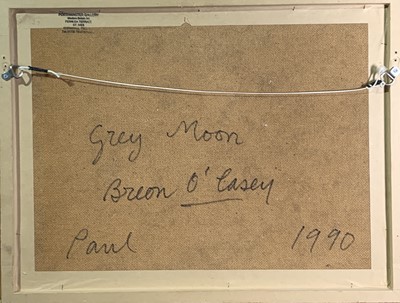 Lot 49 - Breon O'CASEY (1928-2011) Grey Moon Acrylic...