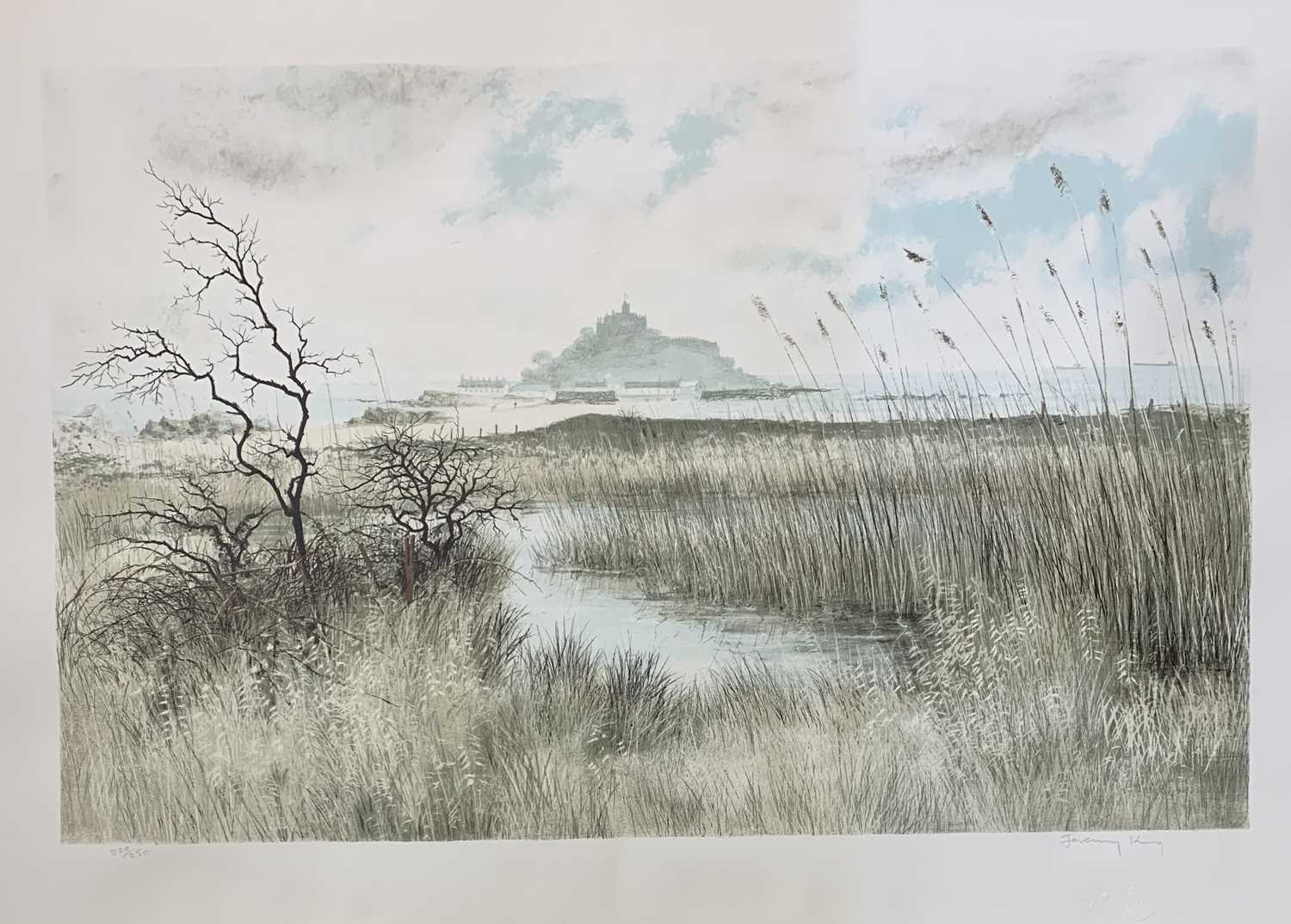 Lot 182 - Jeremy KING (1933) Marazion Marshes with St...