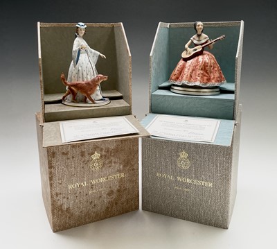 Lot 867 - Two limited edition Royal Worcester figures...