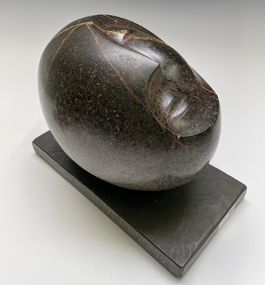 Lot 101 - Max BARRETT (1937-1988) Stone Head Carved...