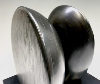 Lot 104 - Tommy ROWE (1941) Two Forms Slate sculpture...