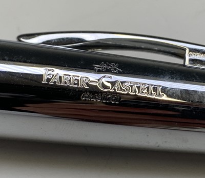 Lot 1198 - A Fabre Castell fountain pen in brown brick...