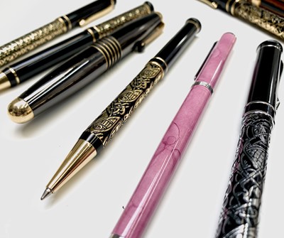 Lot 1206 - Thirty 'luxury' pens, many in fountain pen pairs.