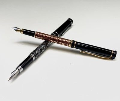 Lot 1206 - Thirty 'luxury' pens, many in fountain pen pairs.