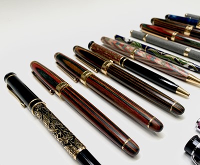 Lot 1206 - Thirty 'luxury' pens, many in fountain pen pairs.