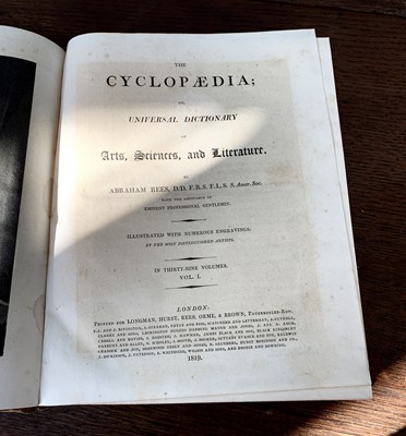 Lot 1296 - BINDINGS. 'Rees's Cyclopedia'. Large...