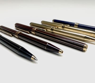 Lot 1221 - Eleven Colibri pens including four fountain pens