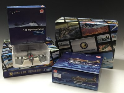 Lot 645 - Franklin Mint Die Cast USA Aircraft - F4U...