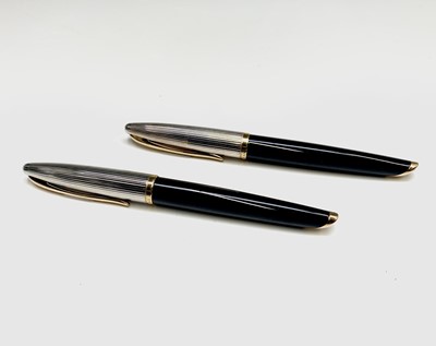 Lot 1234 - A Waterman Carene Delux black palladian and...