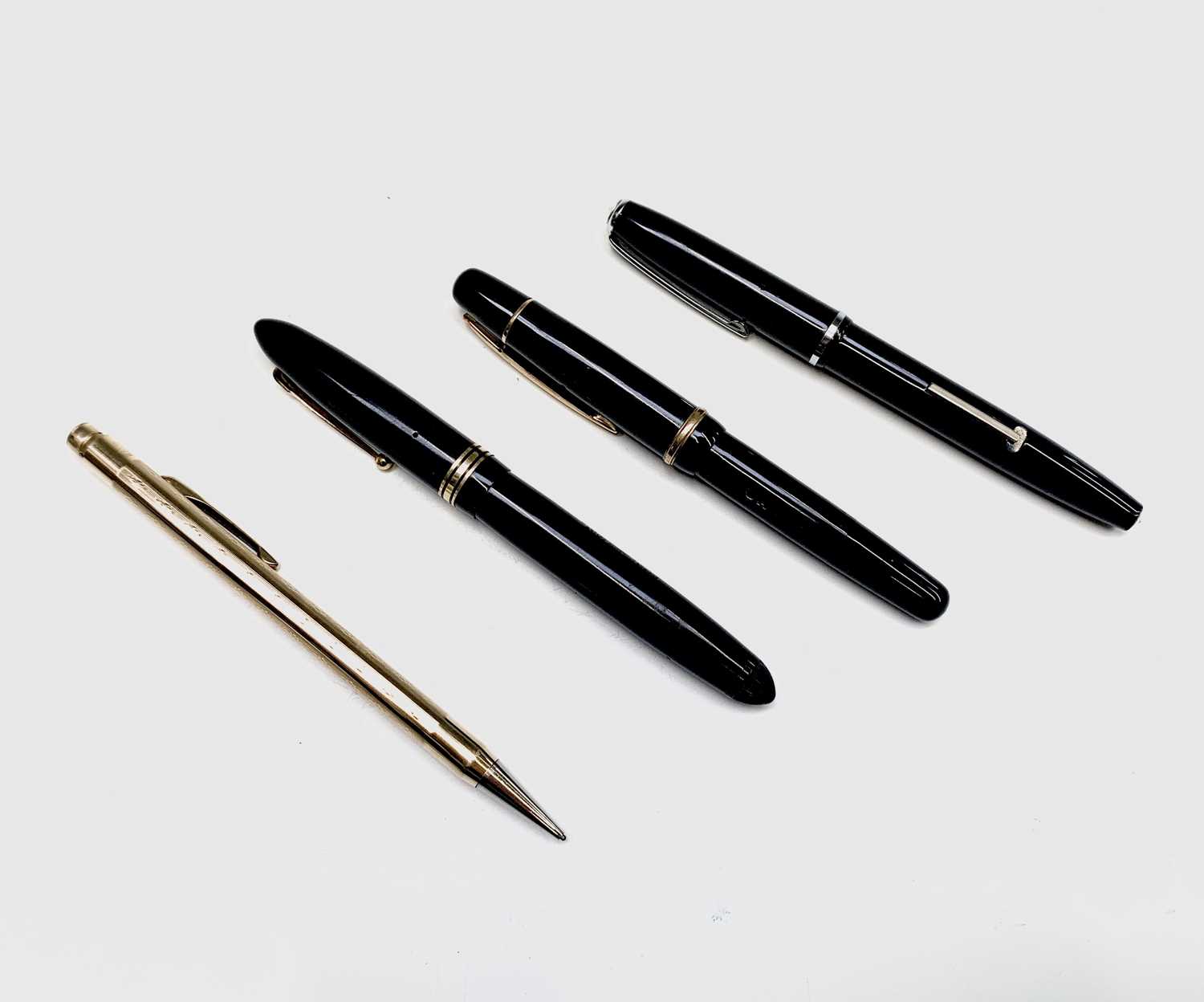 Lot 1244 - A black UHU fountain pen (lacks nib), a...