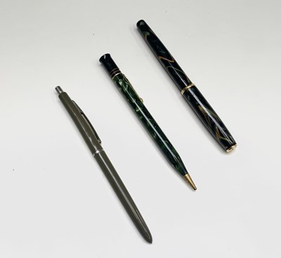 Lot 1247 - A Parker Insignia fountain pen in green bronze,...