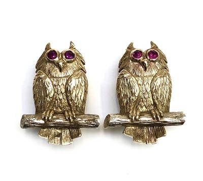 Gold deals owl earrings