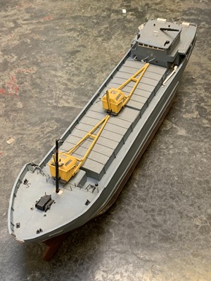 Lot 684 - Shipping: Model Freighter - A handbuilt Balsa...