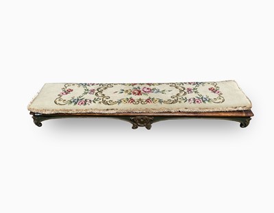 Lot 333 - A 19th century long footstool, with a lift off...