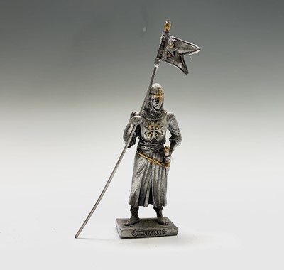 Lot 685 - Pewter Model Figures - A quantity of pewter...