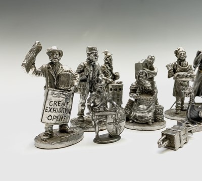 Lot 685 - Pewter Model Figures - A quantity of pewter...