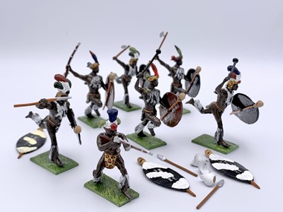 Lot 655 - Little Legion - Toy Soldiers - Zulu Warriors -...