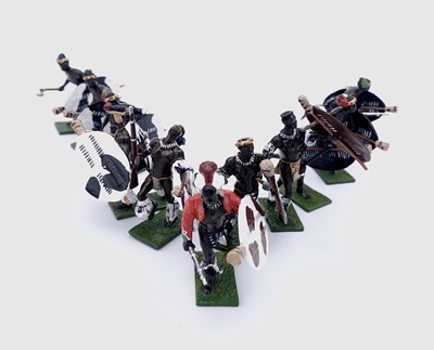 Lot 656 - Little Legion - Toy Soldiers - Zulu Warriors -...