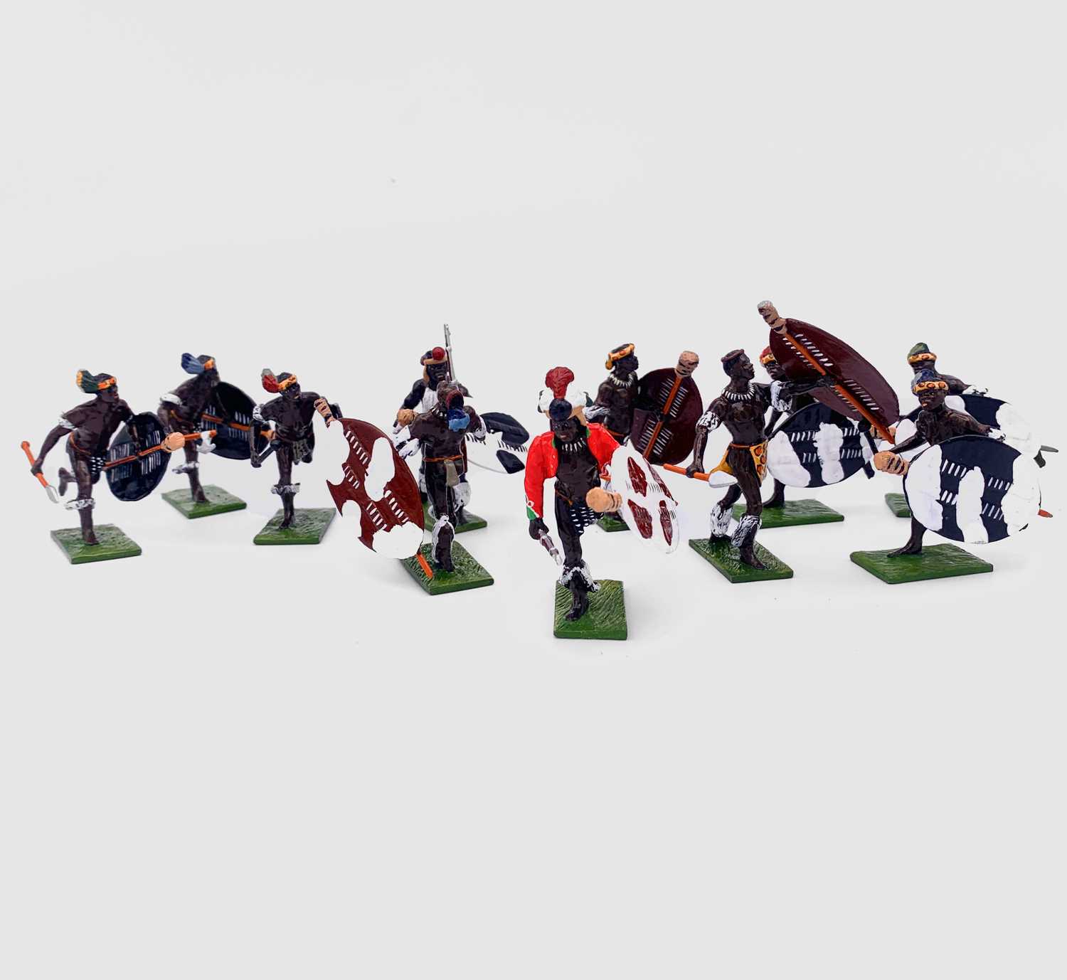 Lot 656 - Little Legion - Toy Soldiers - Zulu Warriors -...