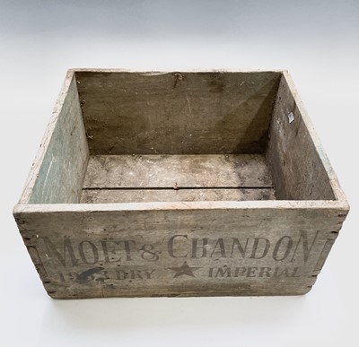 Lot 267 - A 1953 Moet & Chandon wooden box or crate,...