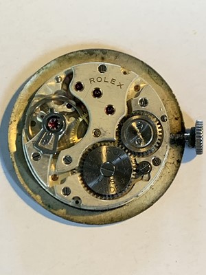 Lot 348 - A Rolex nickel cased wristwatch with Arabic...