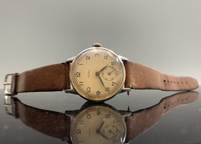 Lot 348 - A Rolex nickel cased wristwatch with Arabic...