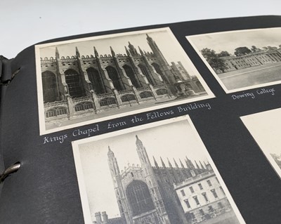 Lot 61 - Two photo albums including shots of Cambridge,...