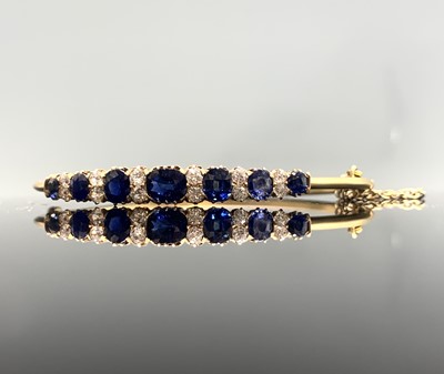 Lot 222 - A dazzling sapphire and diamond early 20th...