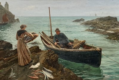 Lot 181 - Charles Napier HEMY (1841-1917)The Fisherman's...