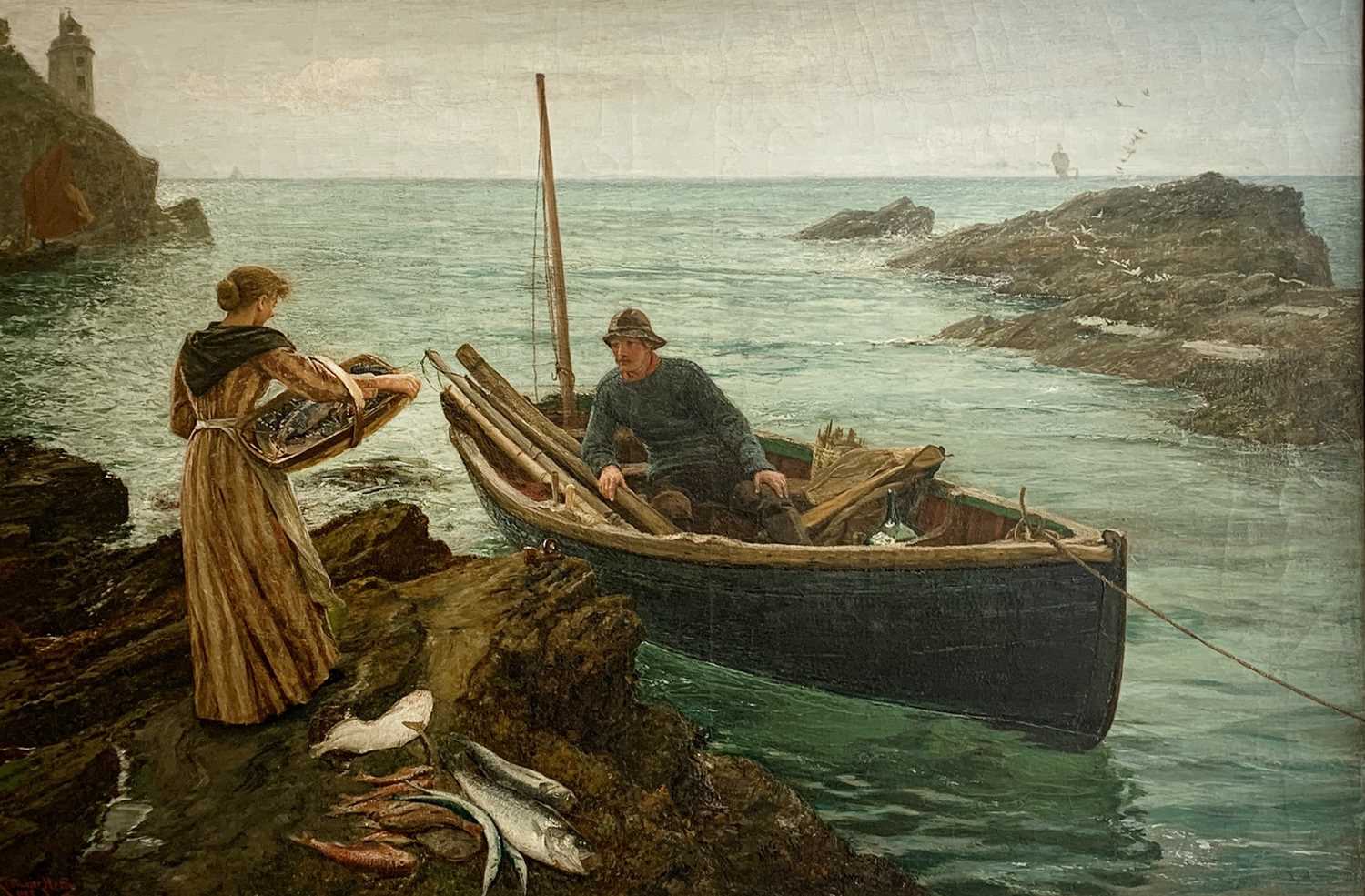 Lot 181 - Charles Napier HEMY (1841-1917)The Fisherman's...