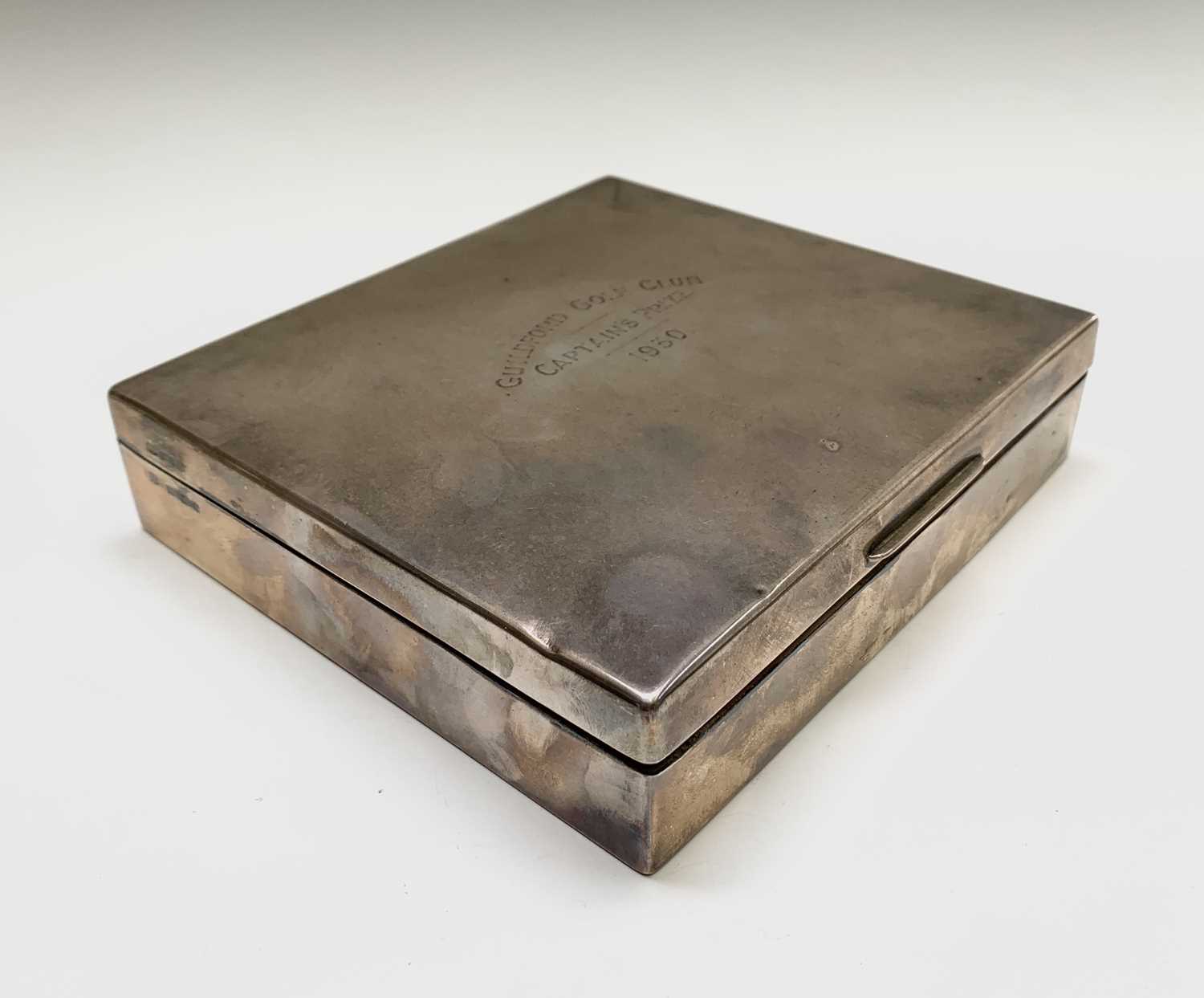 Lot 1004 - A Robert Comyns plain silver cigarette box...