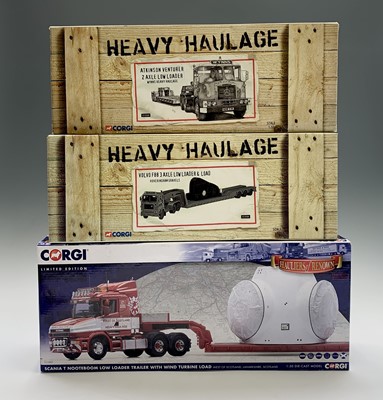 Lot 673 - Corgi 1:50 Scale Heavy Haulage Die Cast...