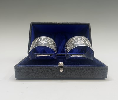 Lot 1078 - A pair of boxed 'Lawson & Co' bright cut...