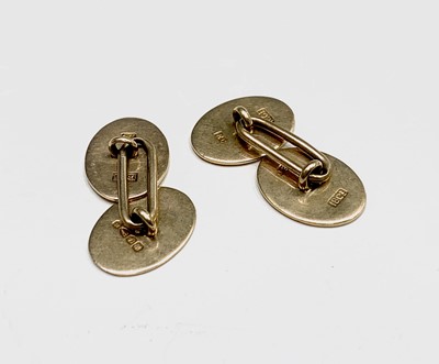 Lot 310 - A pair of late Victorian cufflinks in 18ct...