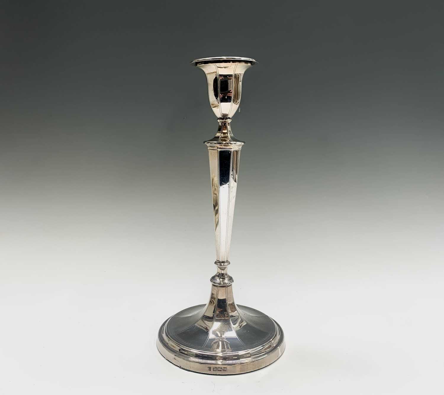 Lot 1081 - An impressive pair of silver candlesticks by...