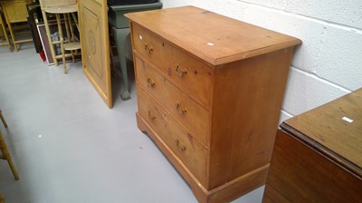 Lot 19 - early 20th century pine chest of drawers...