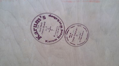 Lot 20 - Carrom board by Karums